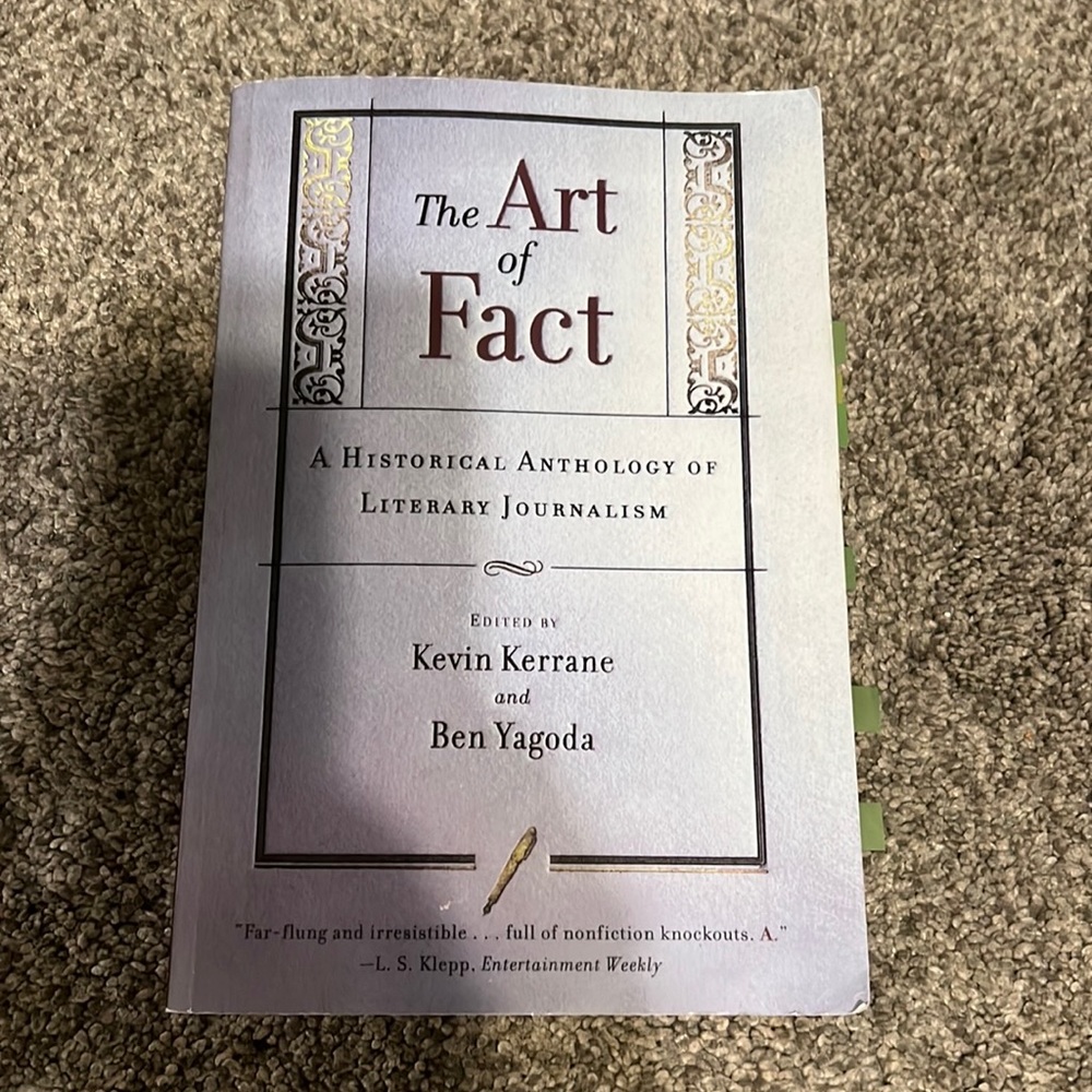 The Art of Fact - A Historical Anthology of Literary Journalism